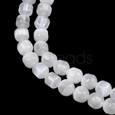 Natural Selenite Beads Strands G-F805-01-1