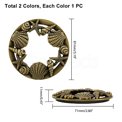 Zinc Alloy Candle Toppers AJEW-PH0017-58-WH-1
