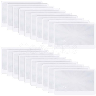 30Pcs Ultra Thin PVC Magnifying Lenses Bookmark AJEW-SP0002-34-1