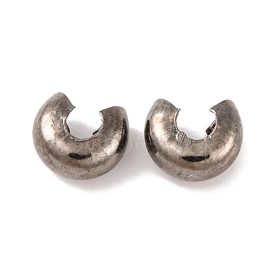 Iron Crimp Beads Covers IFIN-H029-B-1