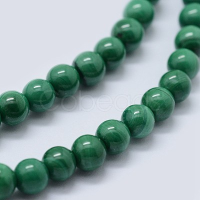 Natural Malachite Beads Strands G-F571-27AB1-14mm-1