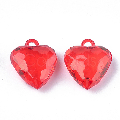 Transparent Acrylic Pendants X-TACR-T005-05-1