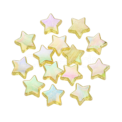 Eco-Friendly Transparent Acrylic Beads TACR-YW0001-01C-1