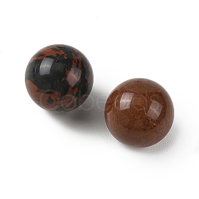 Natural Mahogany Obsidian Sphere Beads GG-D003-A05-1