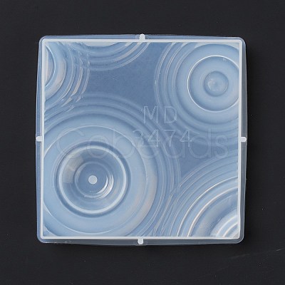 DIY Square Ripple Effect Display Base Silicone Molds DIY-C055-02-1