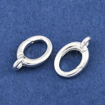 Brass Spring Gate Rings KK-CBAA482-02S-1