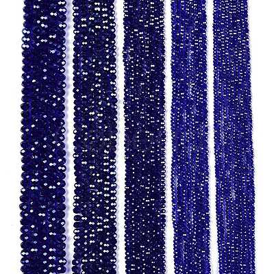 Electroplate Glass Beads Strands EGLA-A044-T2mm-A06-1