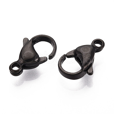304 Stainless Steel Lobster Claw Clasps STAS-T065-15mm-34B-1