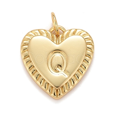 Rack Plating Golden Brass Pendants KK-E260-01G-Q-1