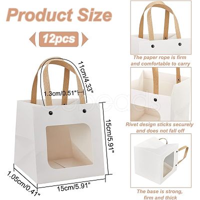 Craft Paper Handbags CARB-WH0018-03B-1