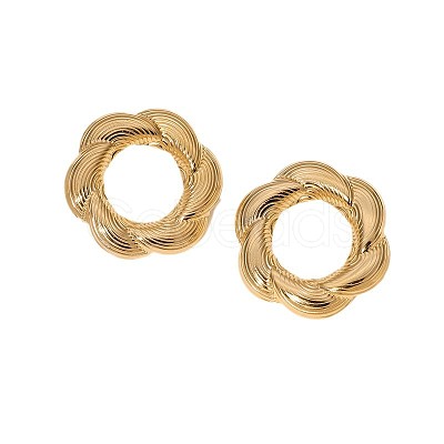 304 Stainless Steel Stud Earrings FS-WG05E3D-01-1