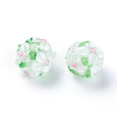 Handmade Bumpy Lampwork Beads LAMP-E021-06J-1