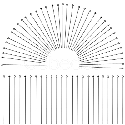 SUNNYCLUE 400Pcs 304 Stainless Steel Ball Head Pins STAS-SC0007-79-1