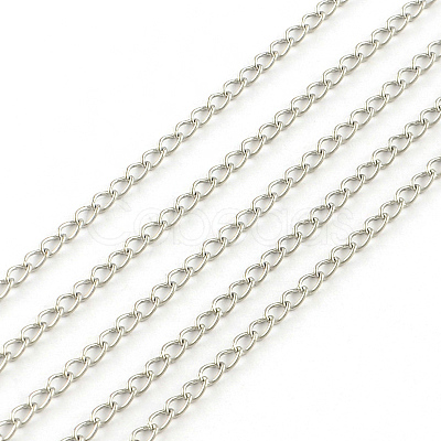 Tarnish Resistant 304 Stainless Steel Curb Chains CHS-R008-23-1