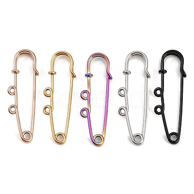 304 Stainless Steel Kilt Pins with 2 Loops STAS-K252-05A-M-1
