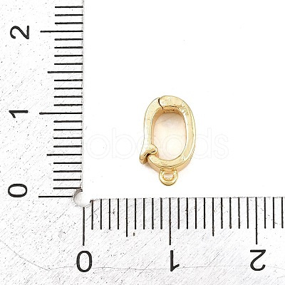 Brass Micro Pave Clear Cubic Zirconia Enhancer Shortener Pendant Bails KK-Z151-02G-1