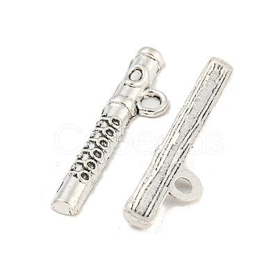Tibetan Style Zinc Alloy Flute Pendants TIBEP-R334-327AS-RS-1