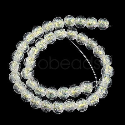 Handmade Foil Lampwork Beads Strands FOIL-K003-06B-10-1