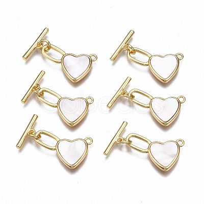 Brass Toggle Clasps KK-T063-88G-NF-1