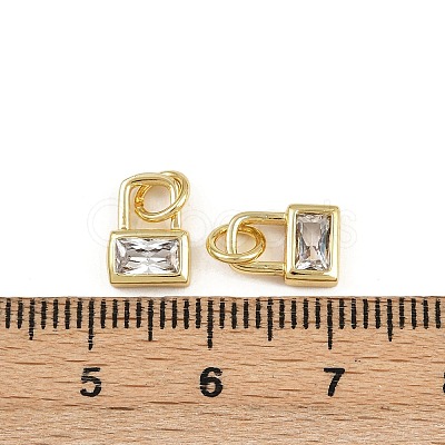 Brass Micro Pave Cubic Zirconia Pendants KK-A269-44G-1