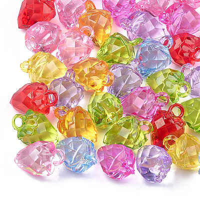 Transparent Acrylic Pendants TACR-T005-12-1