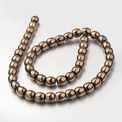 Electroplate Non-magnetic Synthetic Hematite Bead Strands G-F300-43-06-1