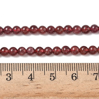 Natural Garnet Beads Strands X-G-Z104-A01-4mm-1