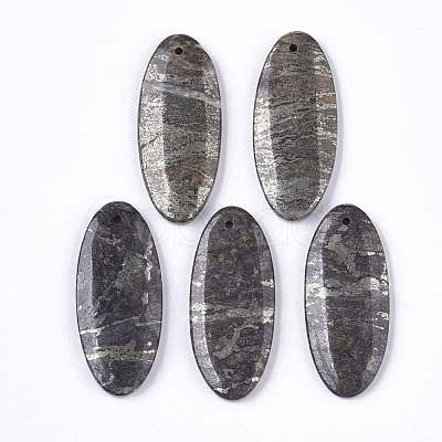 Natural Pyrite Pendants G-S366-005-1