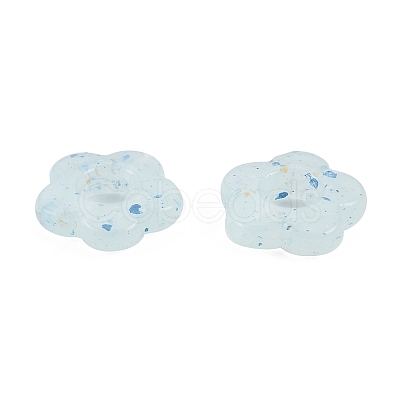 Marbled Stone Style Opaque Acrylic Beads OACR-G009-06A-1