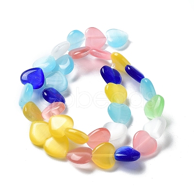 Cat Eye Glass Bead Strands X-CE-R010-11-1