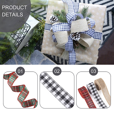 6 rolls 6 Style Polyester Ribbons OCOR-PJ0001-005-1