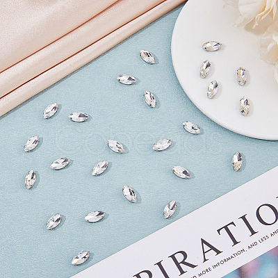 120Pcs Horse Eye Sew on Rhinestone RGLA-DC0001-07B-1