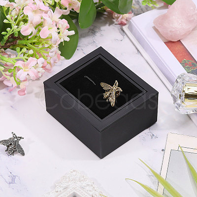Plastic Overturn Cufflink Storage Boxes CON-WH0095-227-1