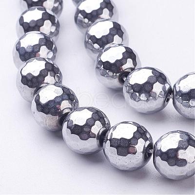Non-Magnetic Synthetic Hematite Bead Strands G-D009-1-1