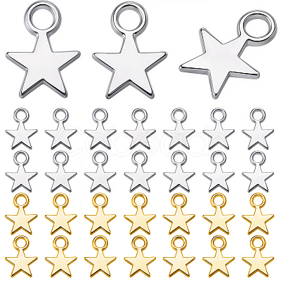 200Pcs 2 Colors Alloy Charms FIND-SC0023-74-1
