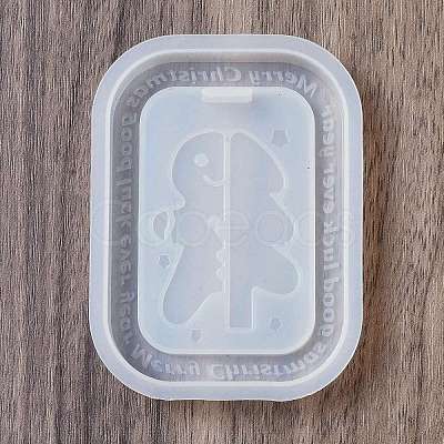 DIY Christmas Theme Pendant Silicone Molds DIY-Q138-02A-1
