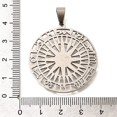 201 Stainless Steel Pendants LS-STAS-R152-01P-02-1