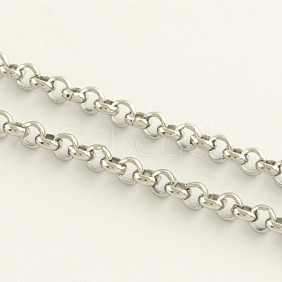 Tarnish Resistant 304 Stainless Steel Rolo Chains CHS-R009-08-1