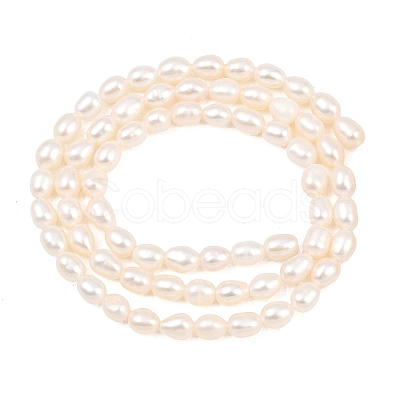 Natural Cultured Freshwater Pearl Beads Strands PEAR-D003-01D-05-1
