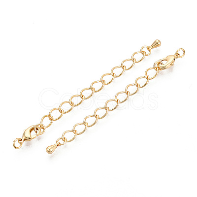 Brass Chain Extender KK-T074-61G-02-1