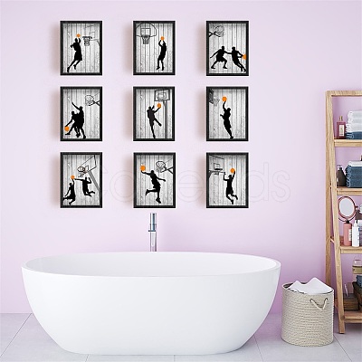 Chemical Fiber Oil Canvas Hanging Painting AJEW-WH0403-002-1