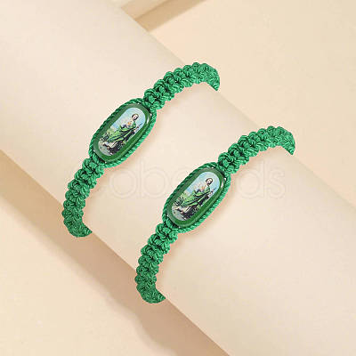 Cotton Cord Braided Bracelets FS-WG5D436-01-1