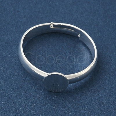 Adjustable Brass Pad Ring Settings KK-K414-10D-S-1