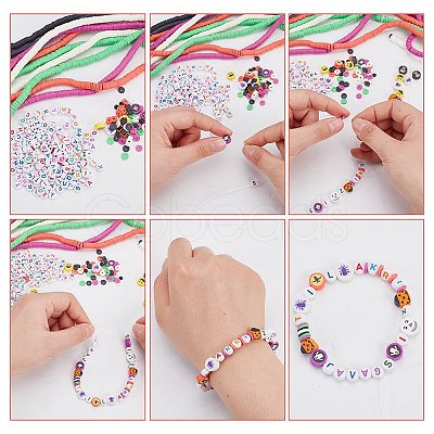 DIY Halloween Theme Jewelry Making Finding Kit DIY-AR0003-47-1