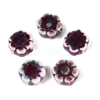 Vintage Handmade Porcelain Beads PORC-N013-25-22-1