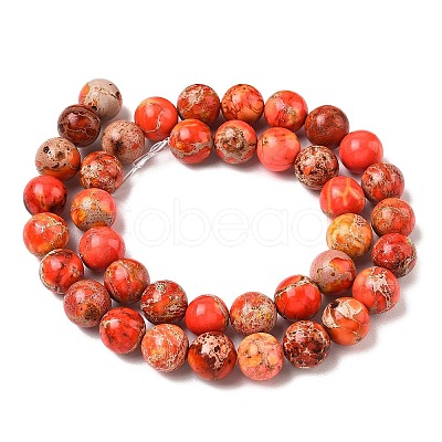 Dyed Natural Imperial Jasper Beads Strands GG-NH0018-A01-10mm-1