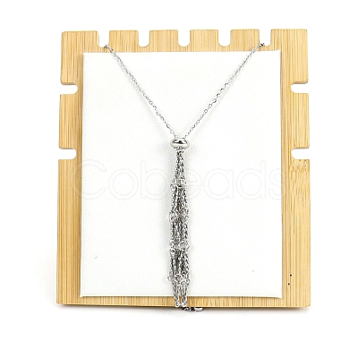 Non-Tarnish Stainless Steel Macrame Pouch Braided Gemstone Holder Pendant Necklace Making PW-WG22781-03-1
