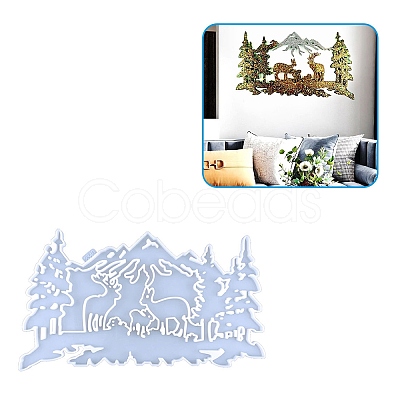 DIY Christmas Theme Display Decoration Food Grade Silicone Molds XMAS-PW0001-030B-1