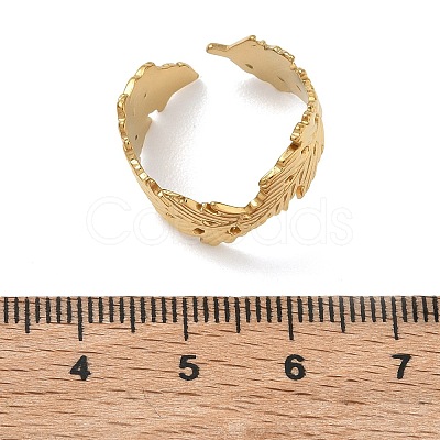 304 Stainless Steel Cuff Open Rings for Women RJEW-L341-02E-G-1