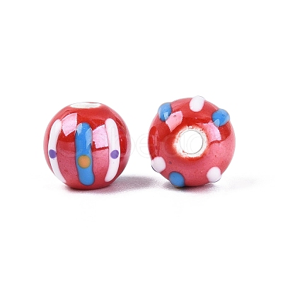 Handmade Porcelain Ceramic Beads PORC-Q005-03H-1